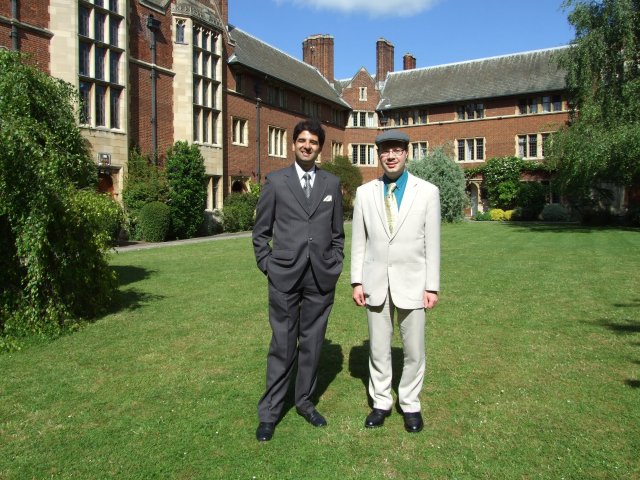 Dr Navras Jaat Aafreedi Ph.D. (left), with Paul Salahuddin Armstrong